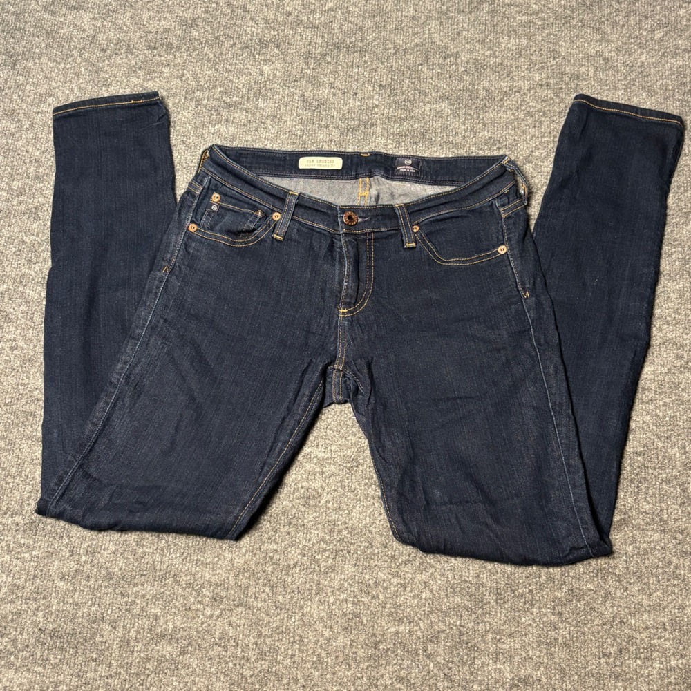 AG‎ Adriano Goldschmied women's 
27 R Super Skinny Blue Jeans Dark Indigo USA